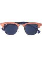 Ray-ban 'clubmaster Wood' Sunglasses - Brown