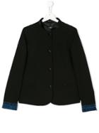 Diesel Kids Denim Detail Jacket - Black