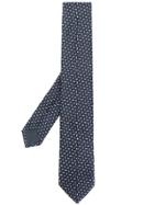 Ermenegildo Zegna Geometric Patterned Tie - Blue