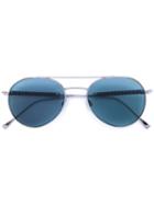 Tod's - Pilot Sunglasses - Unisex - Leather/metal/glass - One Size, Grey, Leather/metal/glass