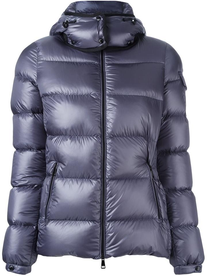 Moncler 'berre' Padded Jacket, Women's, Size: 1, Blue, Polyamide/feather Down