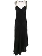 Mara Mac Midi Silk Dress - Black