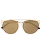 Vera Wang Round Frame Sunglasses - Metallic