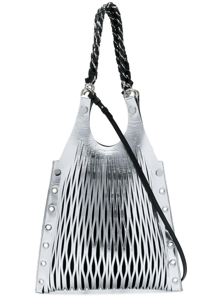 Sonia Rykiel Laser Cut Tote - Metallic