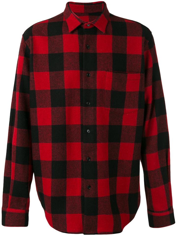 Ami Alexandre Mattiussi - Plaid Shirt - Men - Virgin Wool - 44, Black, Virgin Wool