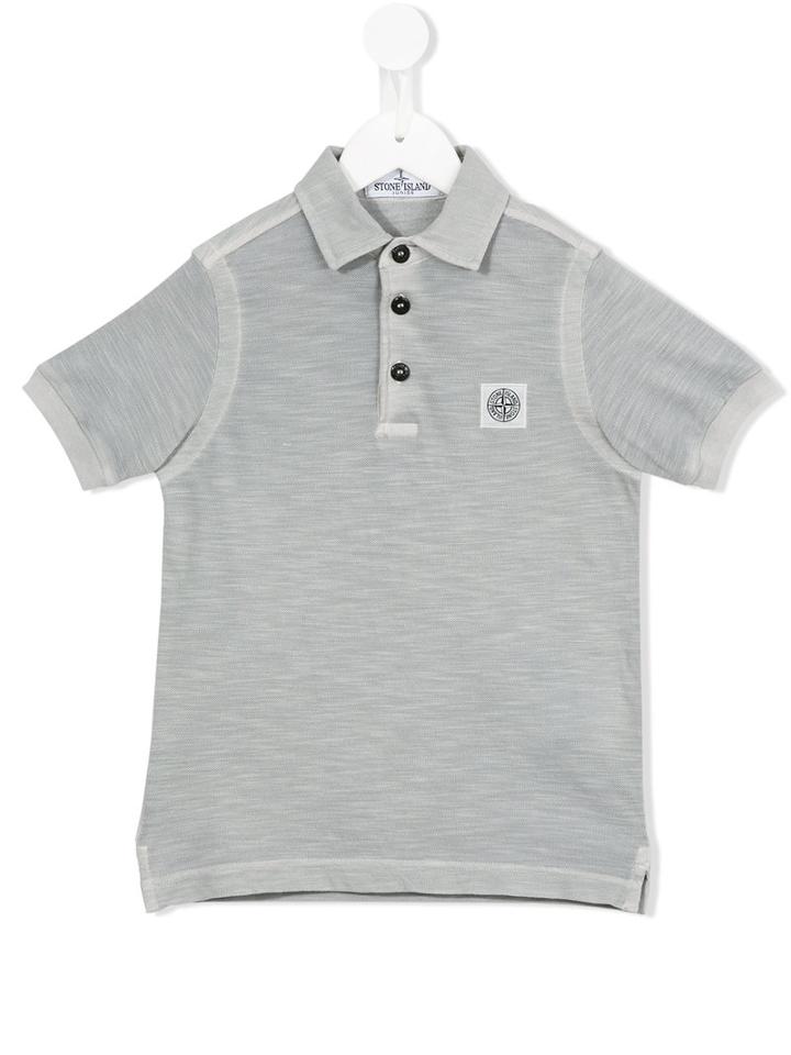 Stone Island Kids Classic Polo Shirt, Boy's, Size: 6 Yrs, Grey