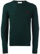 Ami Alexandre Mattiussi Ami De Coeur Sweater, Men's, Size: Xl, Green, Merino