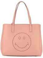 Anya Hindmarch Ebury Smiley Tote - Pink & Purple