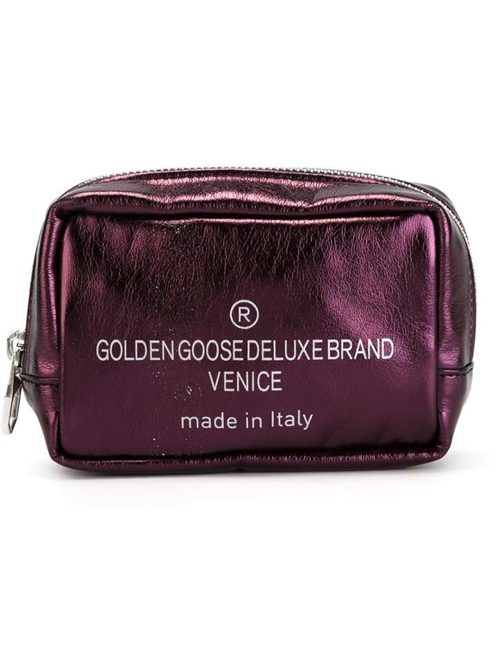 Golden Goose Deluxe Brand Jam Pouch, Women's, Pink/purple, Cotton/viscose/polyurethane