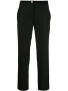 Versace Collection Straight Plain Trousers - Black