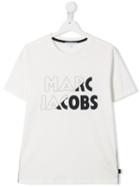 Little Marc Jacobs Teen Logo Print T-shirt - White