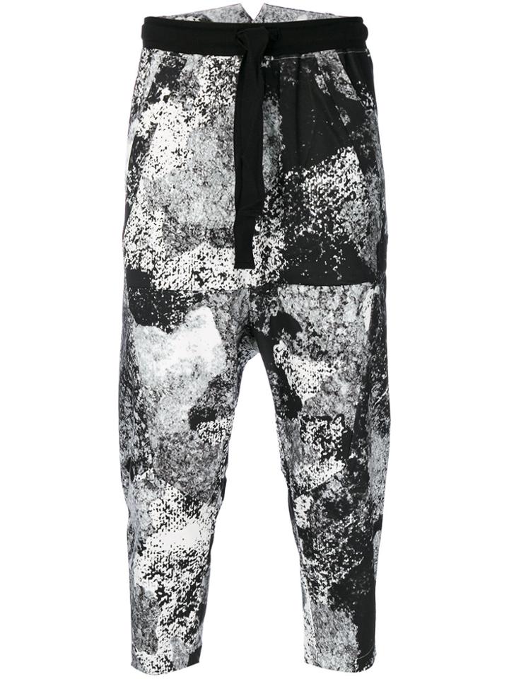 Lost & Found Rooms Tailored Back Drop-crotch Trousers - Black