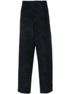Lost & Found Rooms Tailored Back Drop-crotch Trousers - Black
