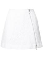 Guild Prime Zip Up Lace Skirt, Women's, Size: 36, White, Cotton/nylon/rayon