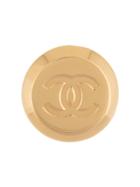 Chanel Vintage Cc Logos Scarf Ring - Gold