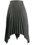 Acne Studios Asymmetrical Handkerchief Skirt - Black