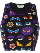Fendi Bag Bugs Printed Vest Top