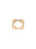 Ef Collection Embellished Sunburst Ring