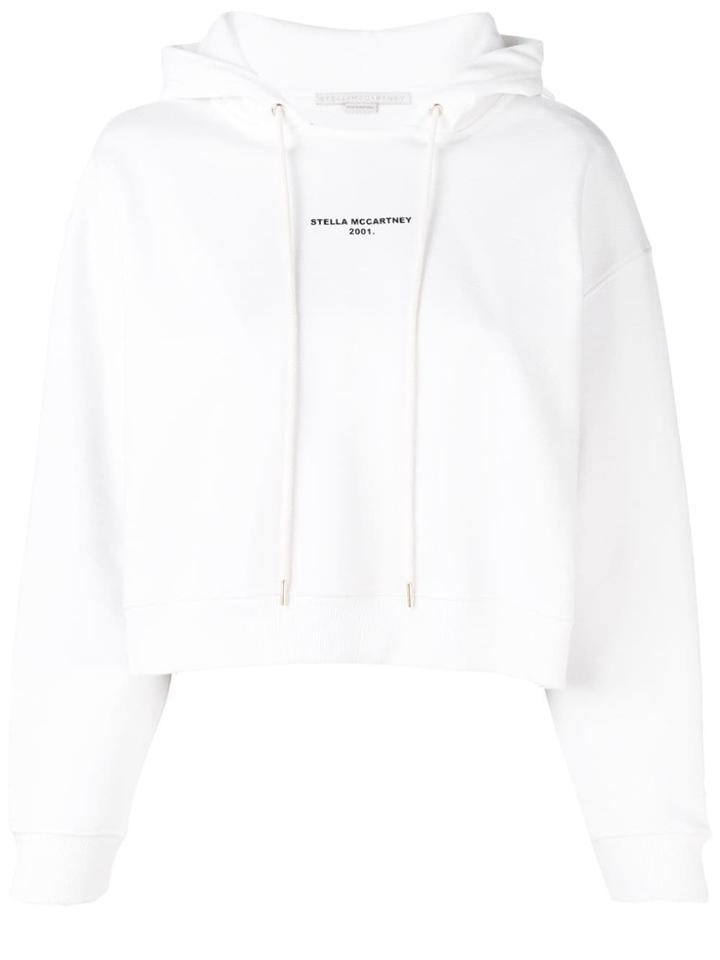 Stella Mccartney Printed Logo Hoodie - White