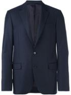 Lanvin Two Button Blazer, Men's, Size: 46, Blue, Cupro/wool