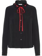 Miu Miu Drawstring Blouse - Black