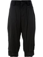 Yohji Yamamoto Casual Cropped Culottes - Black