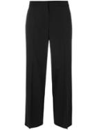 Alexander Mcqueen - Tailored Straight-leg Trousers - Women - Cupro/virgin Wool - 42, Black, Cupro/virgin Wool