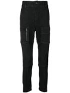 Forcerepublik Skinny Cargo Trousers - Black