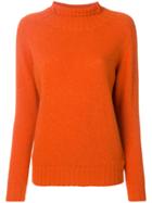 Zanone Roll Neck Sweater - Yellow & Orange