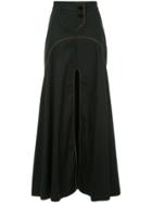 Ellery Galactica Curved Yoke Skirt - Black