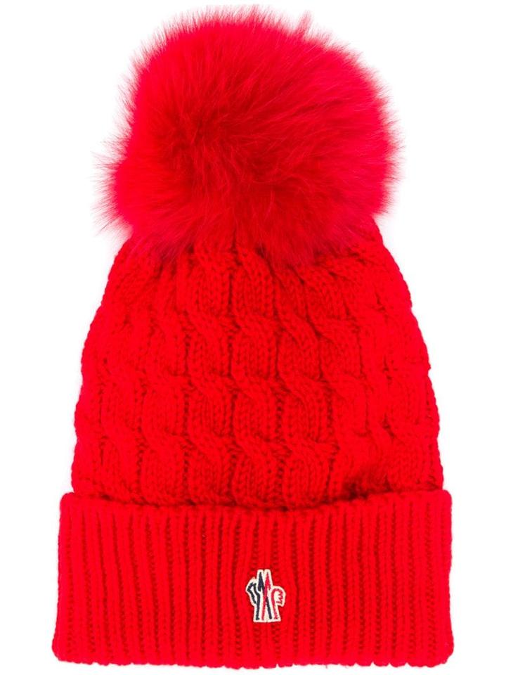 Moncler Grenoble Pompom Beanie - Red