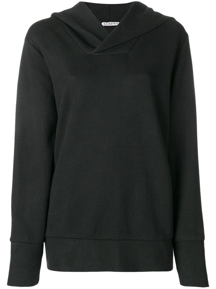 Barena Classic Plain Hoodie - Black