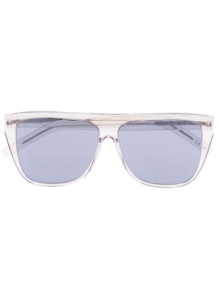 Saint Laurent Slp Sl 1 Slim Sung Beig Gry - Grey