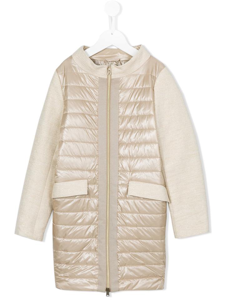 Herno Kids - Padded Coat - Kids - Cotton/linen/flax/acrylic/polyester - 12 Yrs, Nude/neutrals