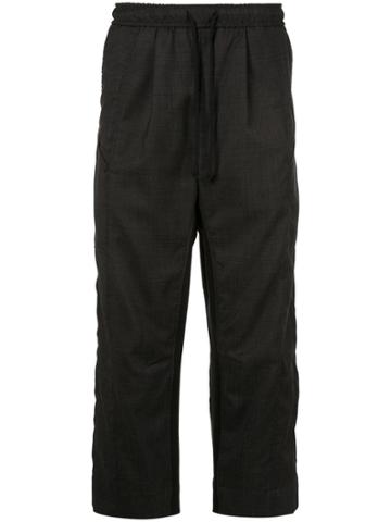 Abasi Rosborough Drawstring Waist Trousers - Black