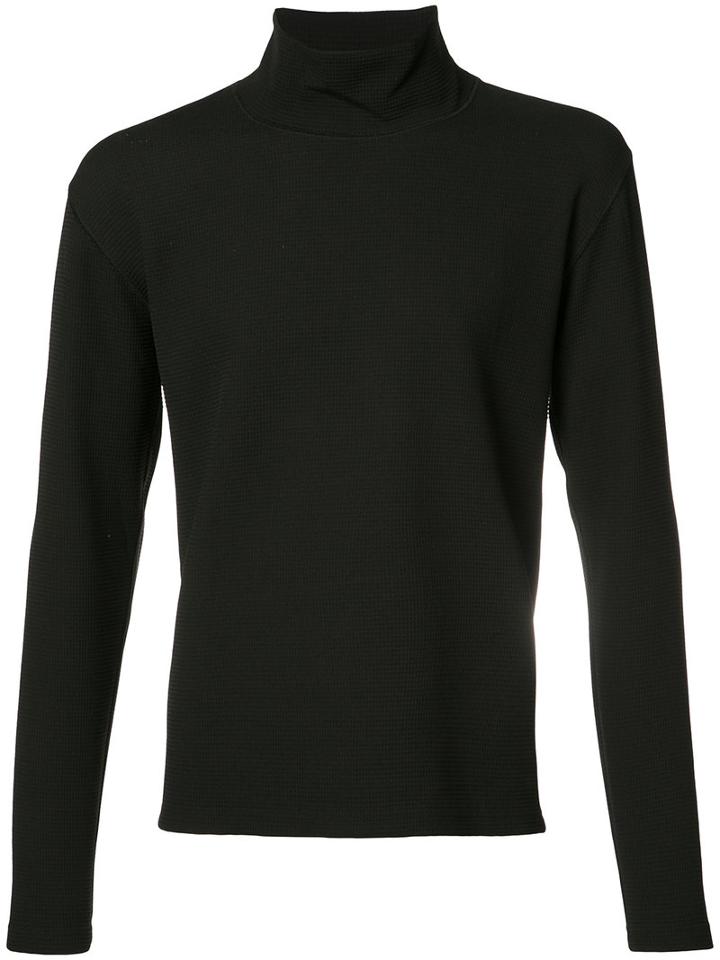 Pieter Turtle Neck Jumper, Men's, Size: Medium, Black, Elastodiene/wool