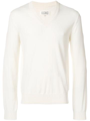 Maison Margiela Fine Knit Pullover - Nude & Neutrals