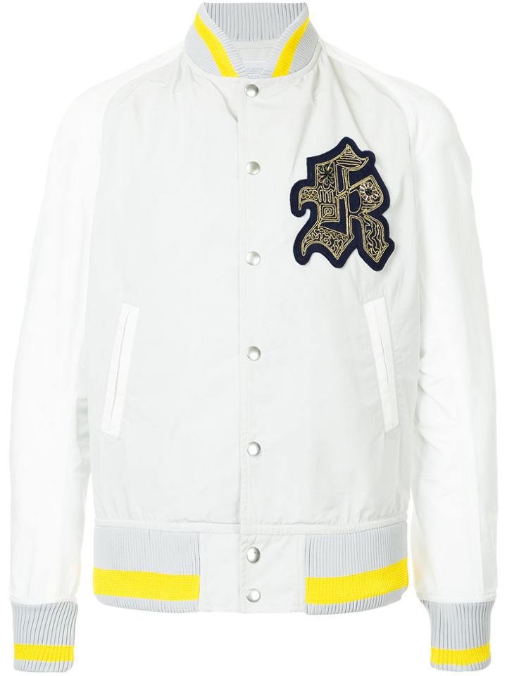 Kolor Logo Patch Bomber Jacket - Grey