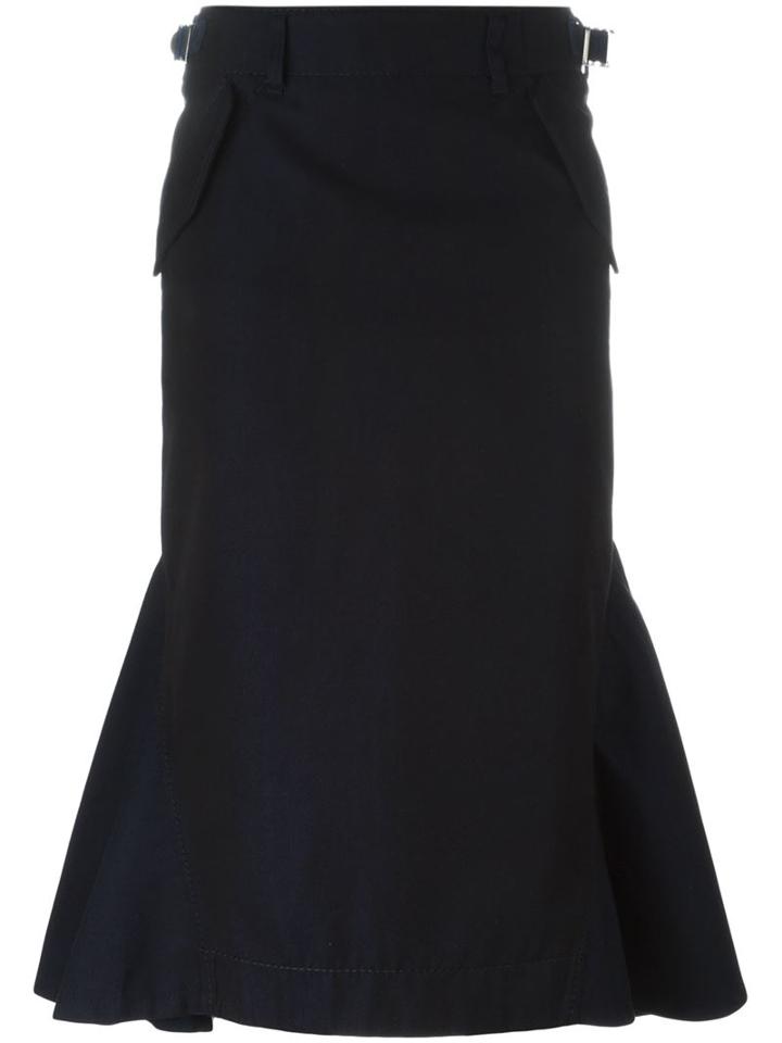 Sacai Fishtail Hem Skirt