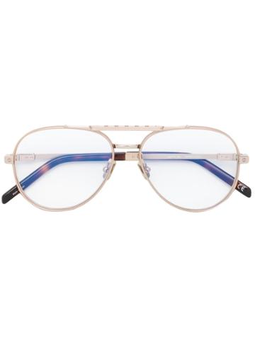 Hublot Eyewear Aviator Frame Glasses - Gold