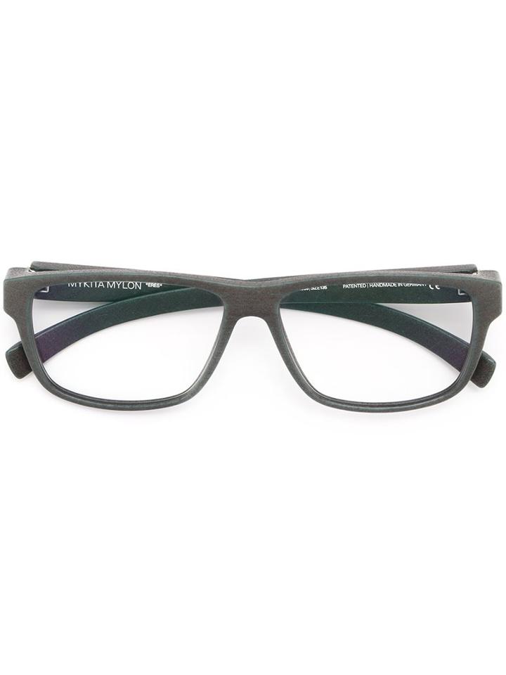Mykita - 'eres' Glasses - Unisex - Nylon 12 - One Size, Green, Nylon 12