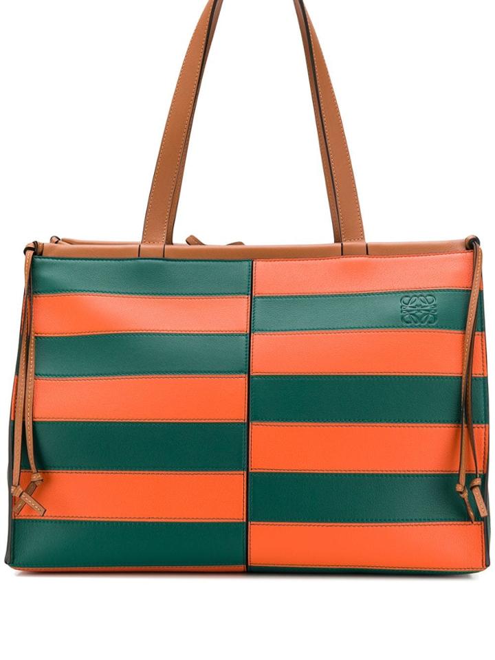 Loewe Striped Tote Bag - Orange