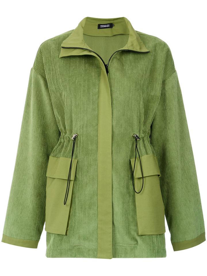 Reinaldo Lourenço Corduroy Drawstring Parka - Green