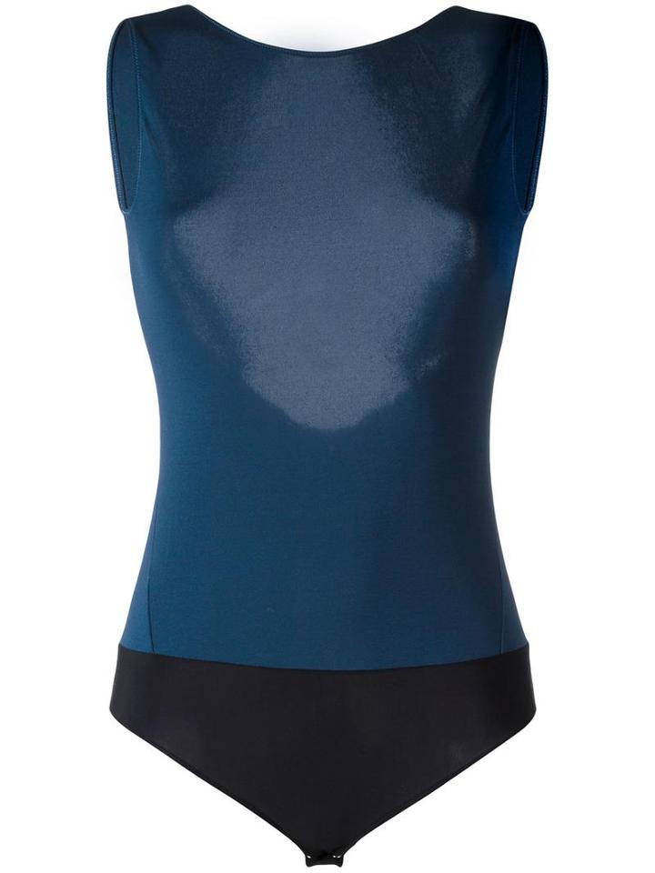 Maison Margiela Colour Block Body, Women's, Size: 40, Blue, Viscose/polyamide/spandex/elastane