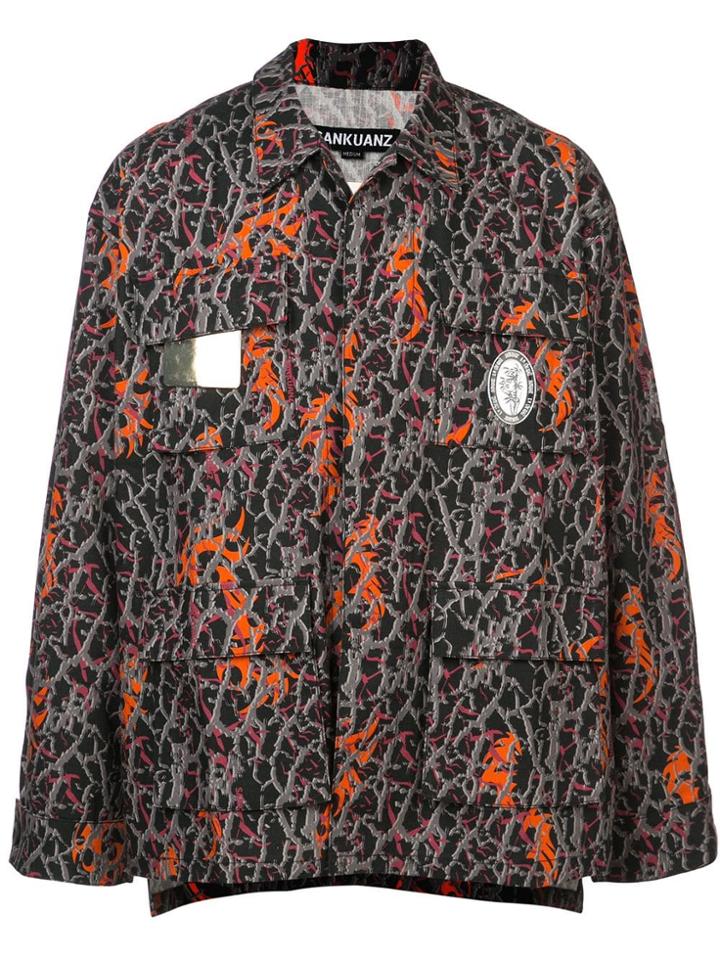 Sankuanz Camo Shirt Jacket - Black