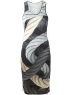 Christopher Kane Rope Print Sleeveless Dress, Women's, Size: Small, Black, Silk