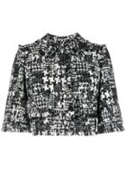 Dolce & Gabbana Raw Detail Boxed Jacket - Black