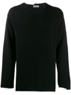 Yohji Yamamoto Asymmetric Neck Jumper - Black