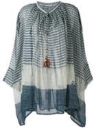 Mes Demoiselles - Printed Wanda Blouse - Women - Cotton - One Size, Blue, Cotton