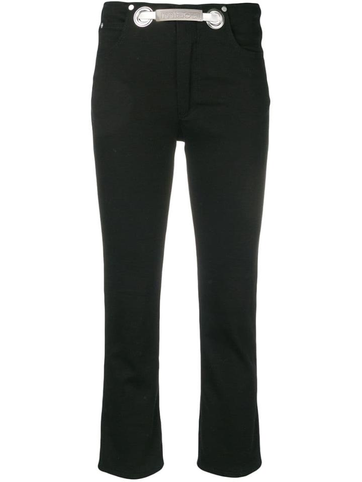 Miaou Cropped Slim-fit Trousers - Black